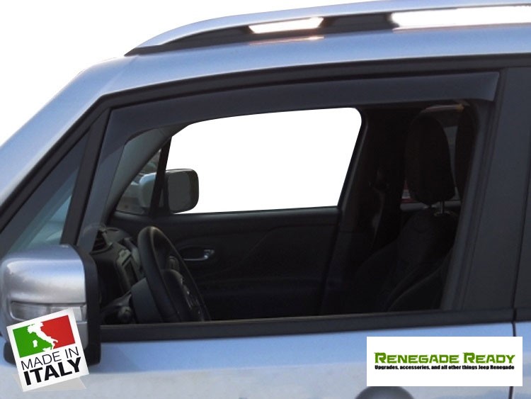 Jeep Renegade Side Window Air Deflectors Front/ Rear Set 4 Piece Set Mini Size